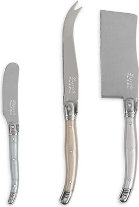 French Home Laguiole 3-Piece Cheese Knife Set-AC