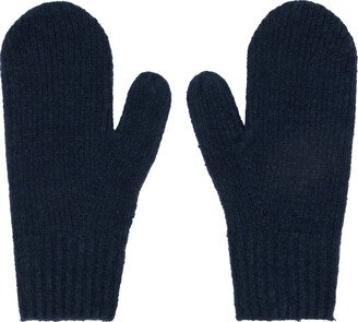 Navy Soft Mittens