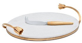 Deco Leaves Cheese Set