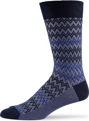 Zig Zag Crew Socks