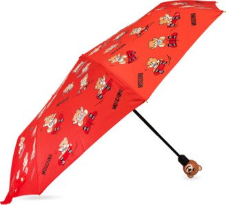 Umbrella With Logo Unisex - Red-AB