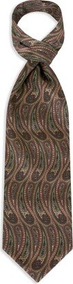 Paisley-Print Silk Tie-AD