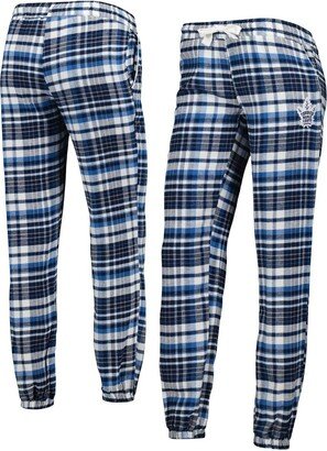 Women's Concepts Sport Navy Toronto Maple Leafs Mainstay Flannel Pants