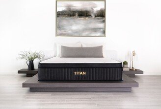 Brooklyn Bedding Titan 13 Hybrid Luxe for Plus Size Sleepers with Cooling Cover