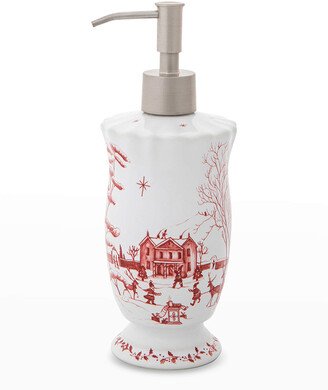 Country Estate Winter Frolic Ruby Soap Lotion Hand Sanitizer Dispenser