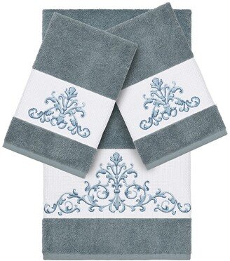 Scarlet 3-Piece Embellished Towel - Teal