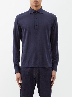 Silk-blend Jersey Polo Shirt