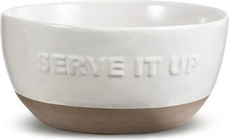 White Serve It Up Serving Bowl