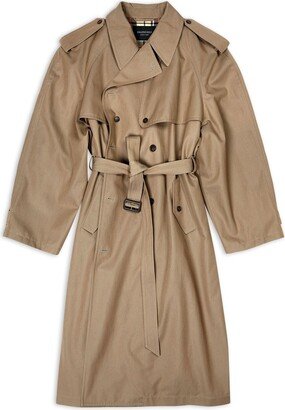 Oversized belted trench coat-AB