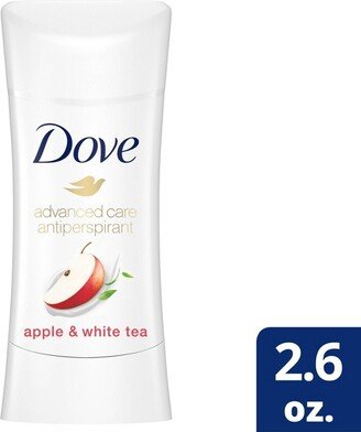 Dove Beauty Advanced Care Apple & White Tea 48-Hour Invisible Antiperspirant & Deodorant Stick - 2.6oz