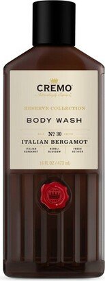 Cremo Men's Body Wash - Italian Bergamot - Musk & Citrus Scent - 16 fl oz