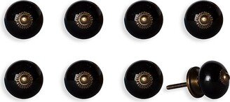 KNOB IT 8-Piece Ceramic & Metal Knob Set-AE