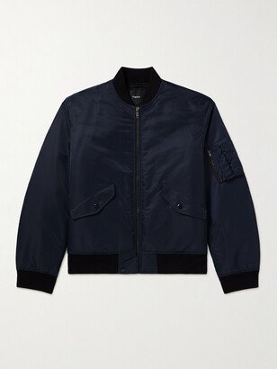 Padded Nylon Bomber Jacket