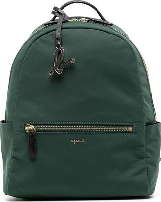 Logo-Lettering Two-Tone Backpack