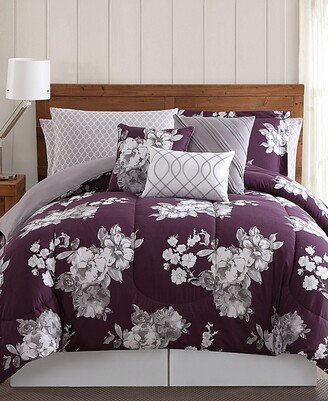 Style 212 Peony Garden Floral 12-Pc. Queen Bedding Set