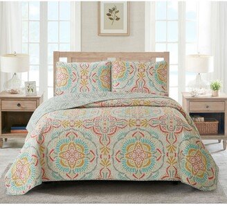 Harper Lane 3-Piece Print Quilt Set, Regina Floral King