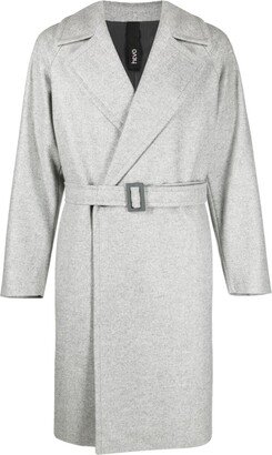 Double-Breasted Belted Wool Coat