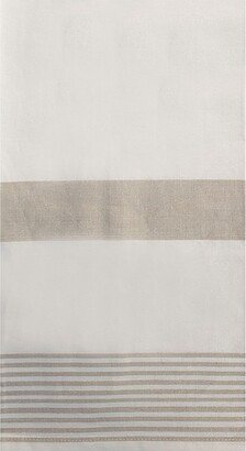 Sandstone & White Stripe Woven Cotton Kitchen Towel