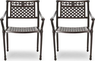 Ridgecrest Traditional Outdoor Aluminum Dining Chair