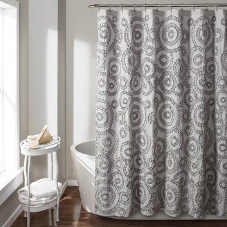 72x84 Keila Shower Curtain Dark Gray