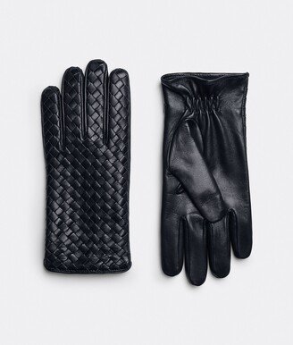 Intrecciato Leather Gloves-AB