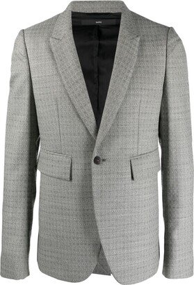 SAPIO Single-Breasted Cotton-Wool Blazer