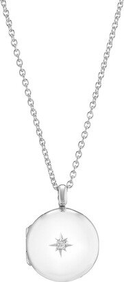 Auree Jewellery Langton Sterling Silver Diamond Locket