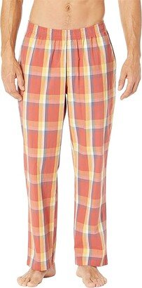 Comfort Stretch Woven Sleep Pant Men's Short (Orange Spice) Men's Pajama
