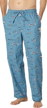 Fishing Lure Pattern Classic Sleep Pants (Smoky Blue) Men's Pajama