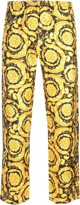 Pajama Pants With Baroque Pattern-AB