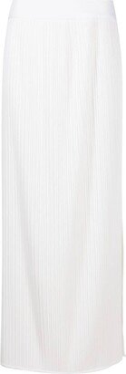 Neriage Pleated Maxi Skirt