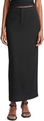 Wool & Cashmere Flannel Maxi Skirt