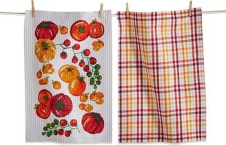 tagltd Heirloom Tomato Dishtowel Set Of 2