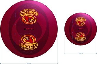 MasterPieces FanPans Team Logo Silicone Lid Set, 2 Pack - NCAA Iowa State Cyclones