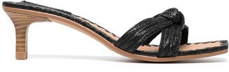 Naomi raffia mules