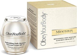 Obey Your Body 1.7Oz Replenishing Daily Moisture Sunscreen Cream Spf-15