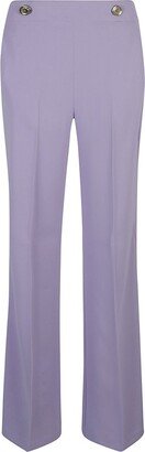 High-Waist Flared Tailored Pants-AA