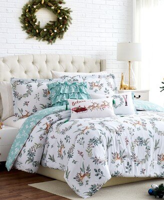 Happy Holidays Reversible 6 Piece Comforter Set, King