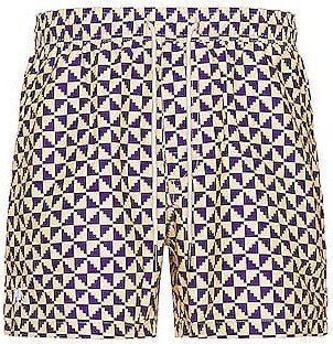 Puzzle Swim Shorts in Blue