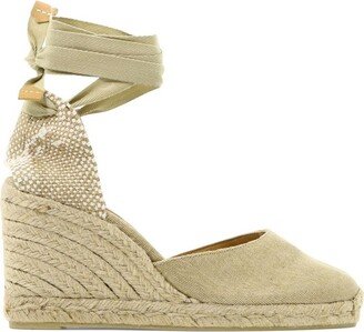 Round Toe Tie-Fastened Espadrilles-AE