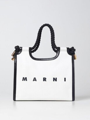 Marcell bag in canvas and leather