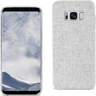 Reiko Samsung Galaxy S8 Herringbone Fabric in Light Gray