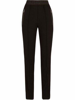 Slim-Fit Zip-Pocket Trousers