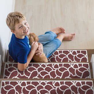 Stone Design 9 X 28 Stair Treads - 70% Cotton Anti-Slip Carpet Strips for Indoor Stairs-with Double Adhesive Tape