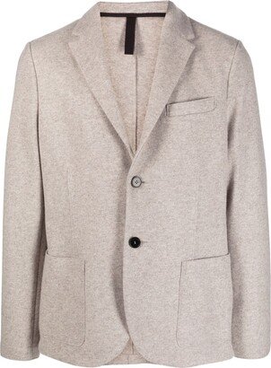 Single-Breasted Cashmere Blazer-AC