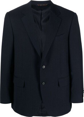 Single-Breasted Wool Blazer-AT