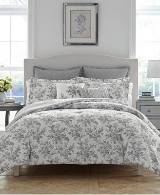 Annalise Floral Cotton 7 Piece Comforter Set, King