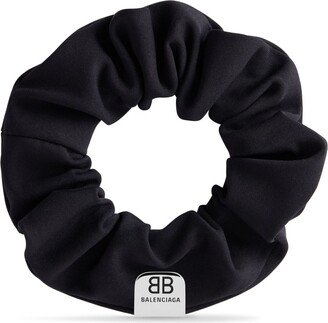 Holli S logo-plaque scrunchie