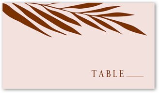 Wedding Place Cards: Brilliant Pampas Wedding Place Card, Brown, Placecard, Matte, Signature Smooth Cardstock