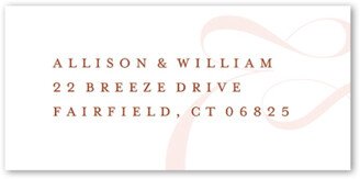 Wedding Address Labels: Nouveau Connection Address Label, Orange, Address Label, Matte